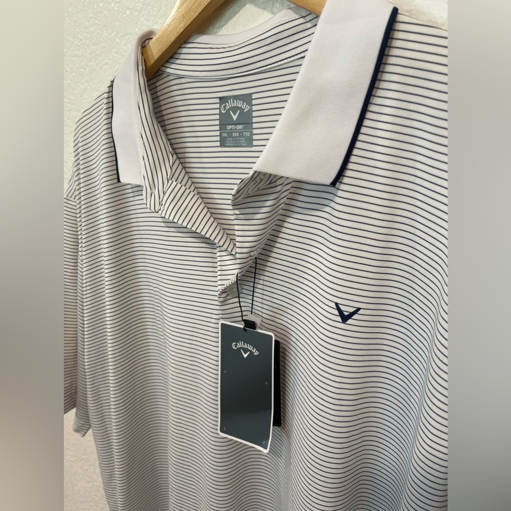Callaway Opti Dri Golf Polo Mens XXL stripe print